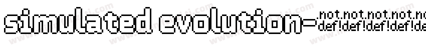 simulated evolution字体转换